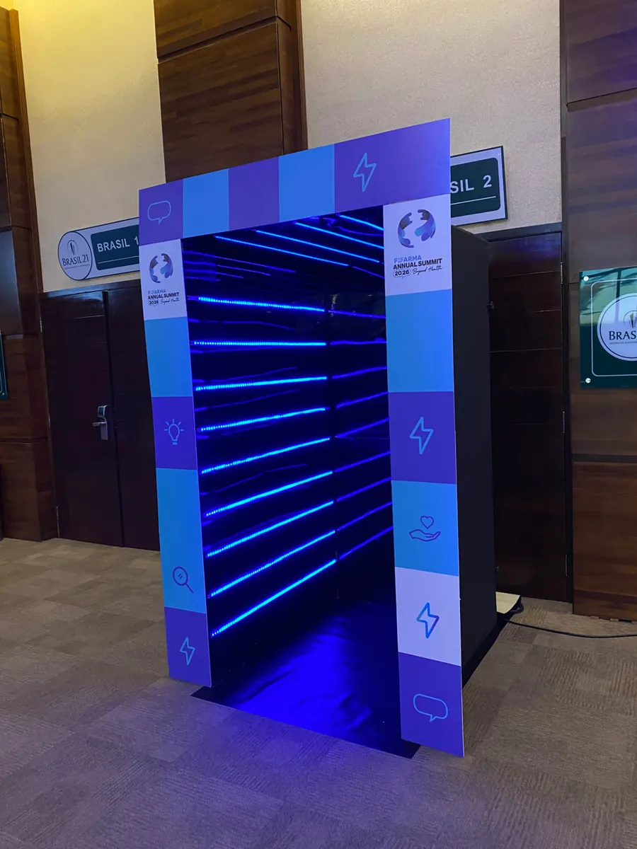 Pictome Infinity — detalhe do túnel de LED