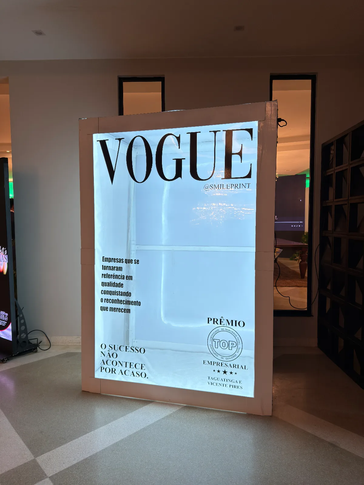 Cabine Capa de Revista — registro da experiência