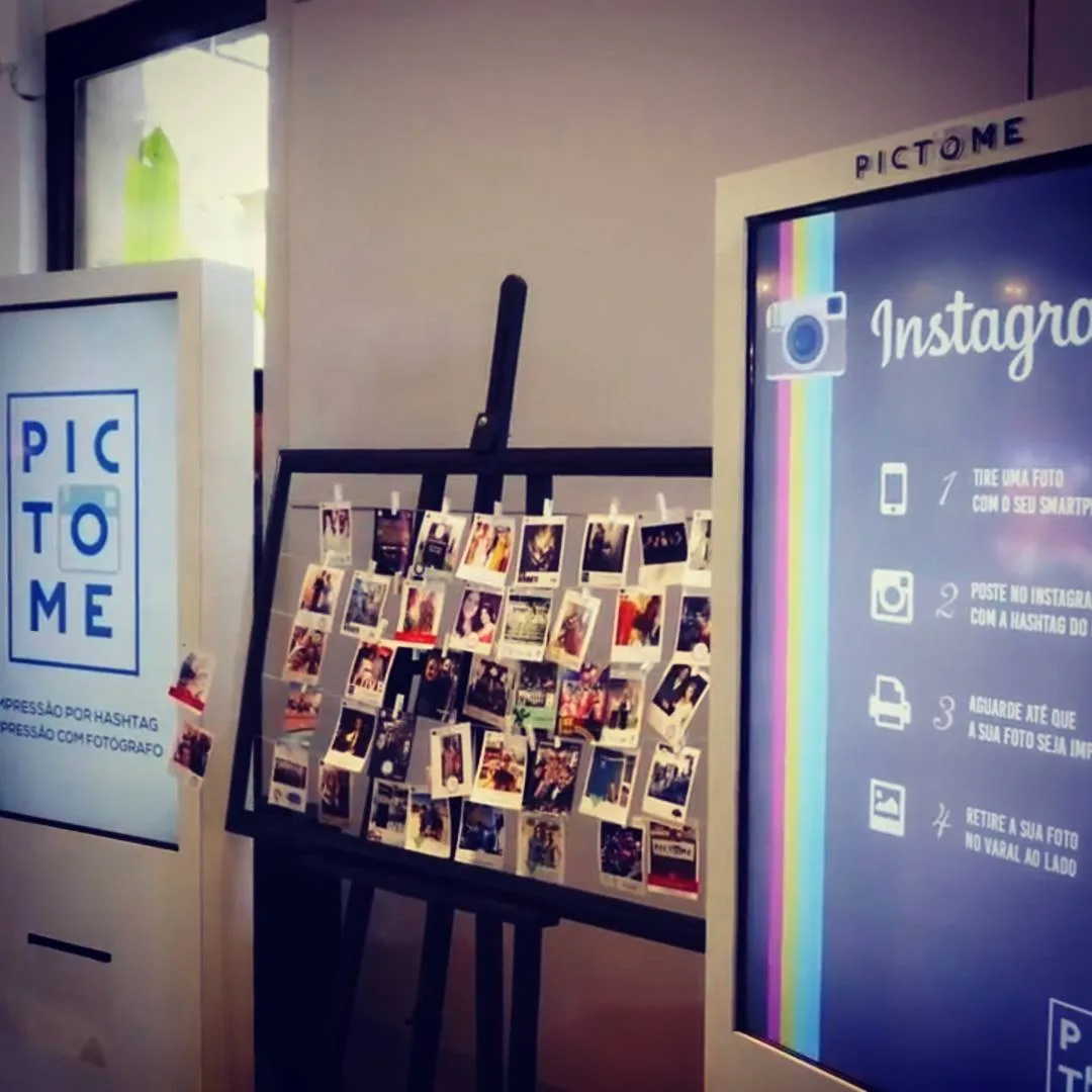 Impressão por hashtag em ativação de marca