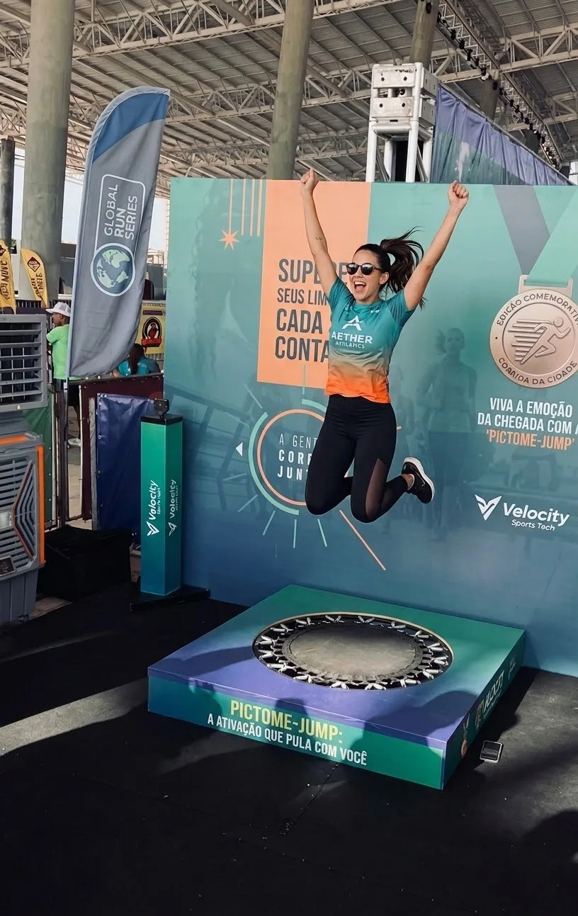 Pictome Jump capturando saltos dos participantes